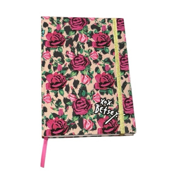 Betsey Johnson Cheetah Print and Roses Notebook Journal NWT - Picture 1 of 7